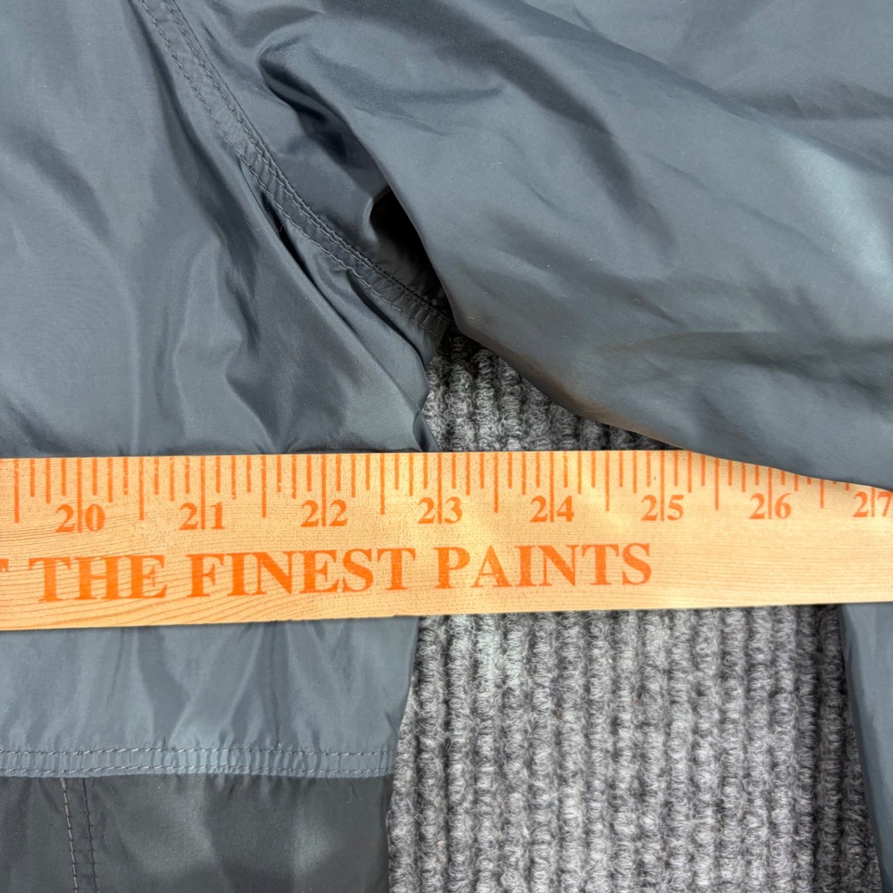 Columbia Womens XL Gray Black Fleece Lined Windbreaker Hooded Jacket Pink Zip - Picture 5 of 6
